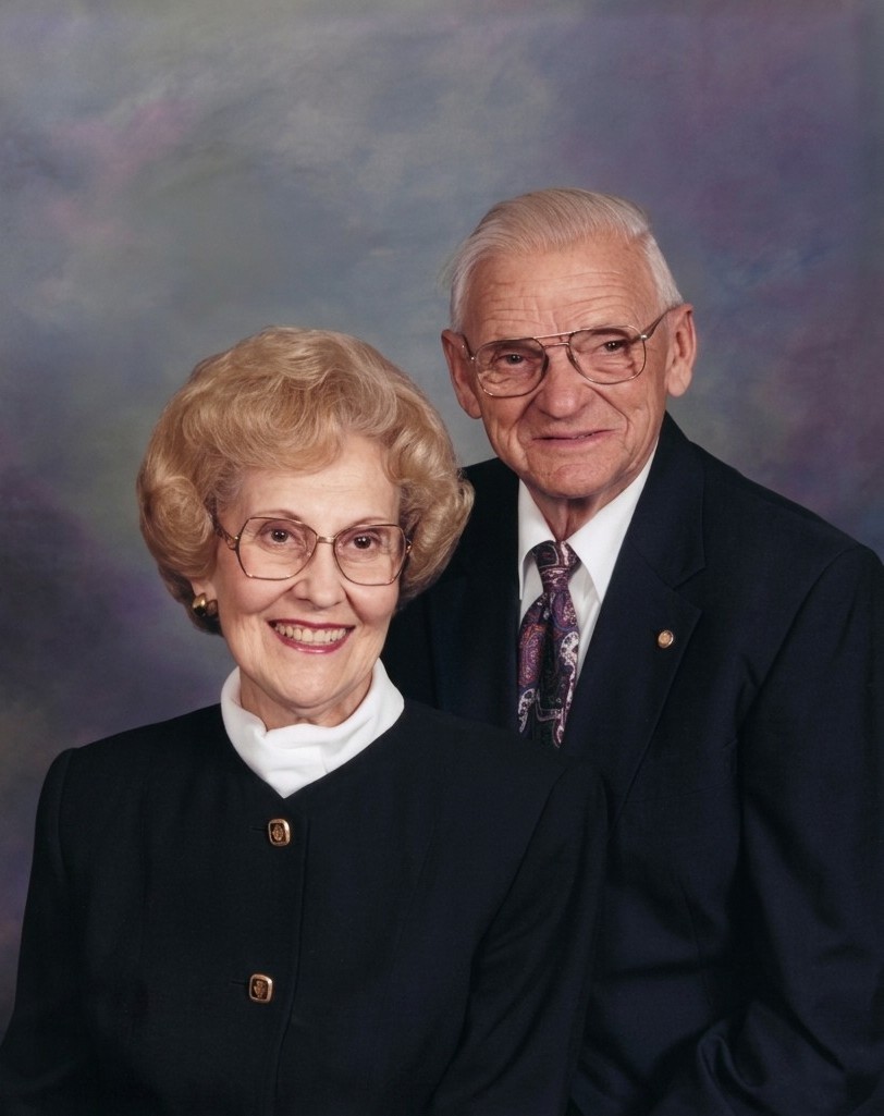 Melba Hill with her husband Harold "Shorty" Hill